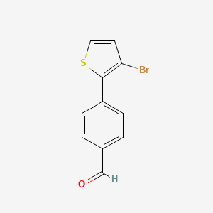 molecular formula C11H7BrOS B1371821 4-(3-Bromothiophen-2-yl)benzaldehyde CAS No. 934570-51-1