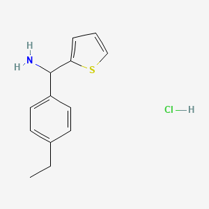 molecular formula C13H16ClNS B1371828 (4-Ethylphenyl)(thiophen-2-yl)methanamine hydrochloride 