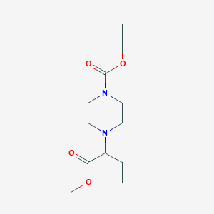 Tert-butyl 4-(1-methoxy-1-oxobutan-2-YL)piperazine-1-carboxylate