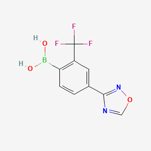 2-(Trifluoromethyl)-4-(1,2,4-oxadiazol-3-yl)phenylboronic acid