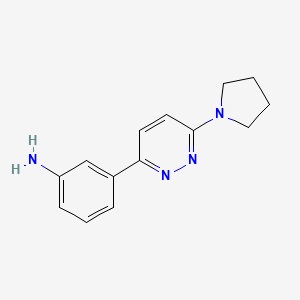3-(6-(Pyrrolidin-1-yl)pyridazin-3-yl)aniline