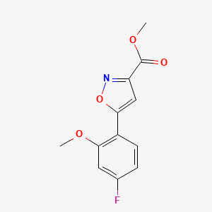 Methyl 5-(4-Fluoro-2-methoxyphenyl)isoxazole-3-carboxylate