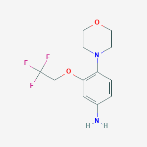 4-Morpholino-3-(2,2,2-trifluoroethoxy)aniline