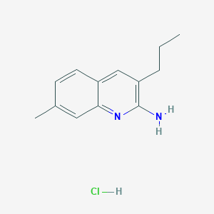 2-Amino-7-methyl-3-propylquinoline hydrochloride