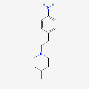 4-[2-(4-Methylpiperidin-1-yl)ethyl]aniline
