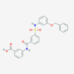 3-(3-(N-(3-(Benzyloxy)phenyl)sulfamoyl)benzamido)benzoic acid