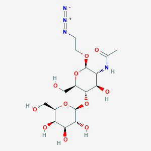 N-[(2R,3R,4R,5S,6R)-2-(2-azidoethoxy)-4-hydroxy-6-(hydroxymethyl)-5-[(2S,3R,4S,5R,6R)-3,4,5-trihydroxy-6-(hydroxymethyl)oxan-2-yl]oxyoxan-3-yl]acetamide