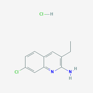 2-Amino-7-chloro-3-ethylquinoline hydrochloride