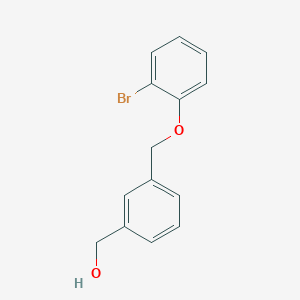 molecular formula C14H13BrO2 B13718459 (3-((2-Bromophenoxy)methyl)phenyl)methanol 