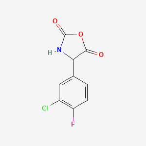 4-(3-Chloro-4-fluorophenyl)oxazolidine-2,5-dione