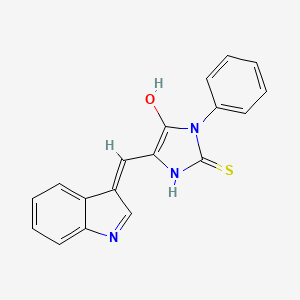 5-((1H-Indol-3-yl)methylene)-3-phenyl-2-thioxoimidazolidin-4-one