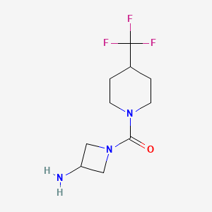 (3-Aminoazetidin-1-yl)(4-(trifluoromethyl)piperidin-1-yl)methanone