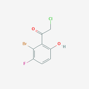 2'-Bromo-3'-fluoro-6'-hydroxyphenacyl chloride