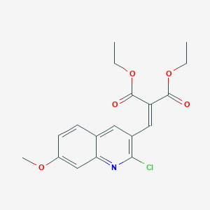 2-Chloro-7-methoxy-3-(2,2-diethoxycarbonyl)vinylquinoline