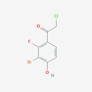 3'-Bromo-2'-fluoro-4'-hydroxyphenacyl chloride