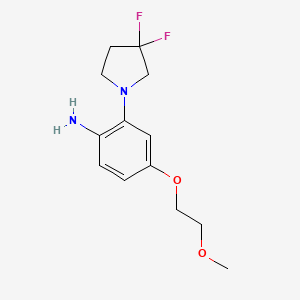 2-(3,3-Difluoropyrrolidin-1-yl)-4-(2-methoxyethoxy)aniline