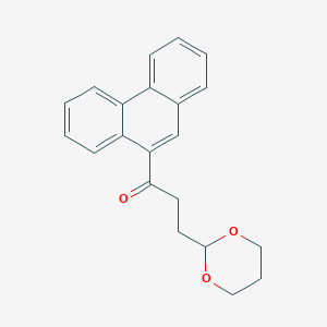 B1371866 9-[3-(1,3-Dioxan-2-YL)propionyl]phenanthrene CAS No. 898756-44-0
