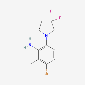 3-Bromo-6-(3,3-difluoropyrrolidin-1-yl)-2-methylaniline