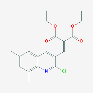 2-Chloro-6,8-dimethyl-3-(2,2-diethoxycarbonyl)vinylquinoline