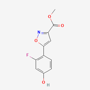 Methyl 5-(2-Fluoro-4-hydroxyphenyl)isoxazole-3-carboxylate