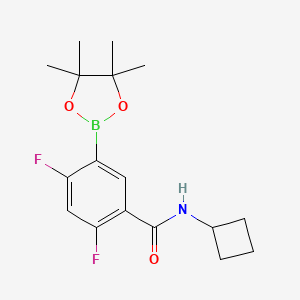 N-Cyclobutyl-2,4-difluoro-5-(4,4,5,5-tetramethyl-1,3,2-dioxaborolan-2-yl)benzamide