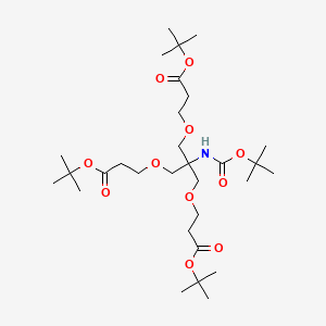 Boc-NH-Tri-(t-butoxycarbonylethoxymethyl)-methane