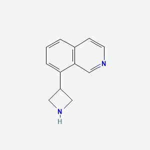 molecular formula C12H12N2 B13718740 8-(3-Azetidinyl)isoquinoline 