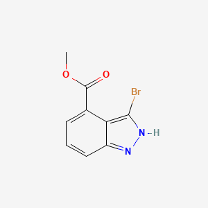 molecular formula C9H7BrN2O2 B1371878 Methyl 3-bromo-1H-indazole-4-carboxylate CAS No. 885271-63-6