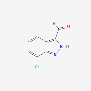 molecular formula C8H5ClN2O B1371879 7-氯-1H-吲唑-3-甲醛 CAS No. 885519-02-8