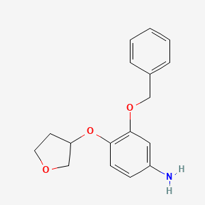 3-(Benzyloxy)-4-((tetrahydrofuran-3-yl)oxy)aniline