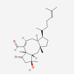 3-Hydroxy-5-oxo-ophiobola-7,19-dien-25-al