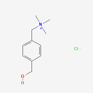 molecular formula C11H18ClNO B13718822 4-(Trimethylammonium)methyl]benzyl Alcohol Chloride 