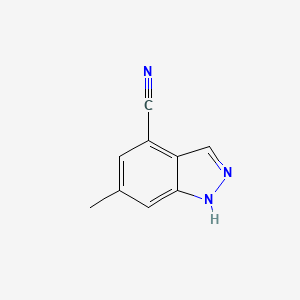 B1371887 6-Methyl-1H-indazole-4-carbonitrile CAS No. 885522-51-0