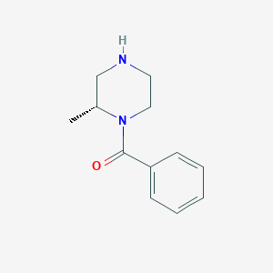 molecular formula C12H16N2O B1371889 (R)-2-Methyl-1-benzoylpiperazine 