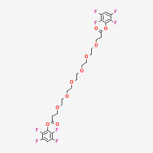 molecular formula C28H30F8O10 B13719013 Bis-PEG6-TFP ester 