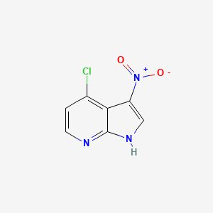 molecular formula C7H4ClN3O2 B1371904 4-chloro-3-nitro-1H-pyrrolo[2,3-b]pyridine CAS No. 918519-53-6