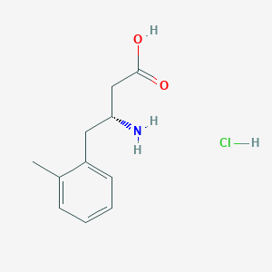 molecular formula C11H16ClNO2 B1371915 (R)-3-Amino-4-(o-tolyl)butanoic acid hydrochloride CAS No. 269398-79-0