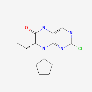 (R)-2-chloro-8-cyclopentyl-7-ethyl-5-methyl-7,8-dihydropteridin-6(5H)-one