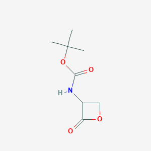 molecular formula C8H13NO4 B137192 tert-butyl N-(2-oxooxetan-3-yl)carbamate CAS No. 132340-68-2