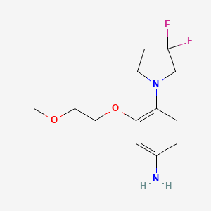 4-(3,3-Difluoropyrrolidin-1-yl)-3-(2-methoxyethoxy)aniline