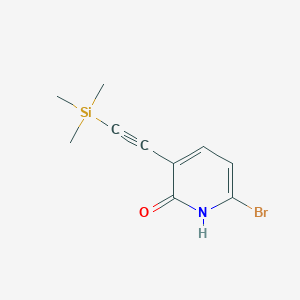 6-Bromo-2-hydroxy-3-[(trimethylsilyl)ethynyl]pyridine