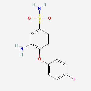 3-Amino-4-(4-fluorophenoxy)benzenesulfonamide