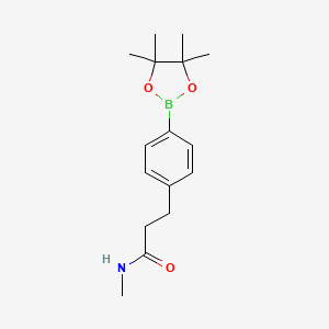 N-Methyl-3-(4-(4,4,5,5-tetramethyl-1,3,2-dioxaborolan-2-yl)phenyl)propanamide