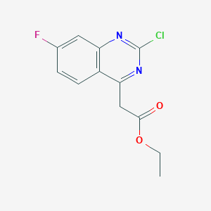 Ethyl 2-Chloro-7-fluoroquinazoline-4-acetate