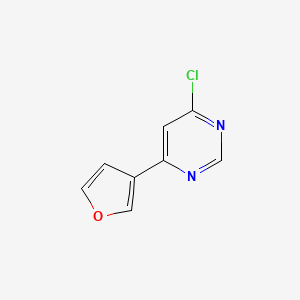 molecular formula C8H5ClN2O B1371942 4-Chloro-6-(furan-3-yl)pyrimidine 