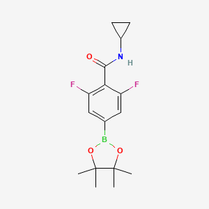 N-cyclopropyl-2,6-difluoro-4-(4,4,5,5-tetramethyl-1,3,2-dioxaborolan-2-yl)benzamide