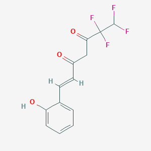 (E)-6,6,7,7-tetrafluoro-1-(2-hydroxyphenyl)hept-1-ene-3,5-dione