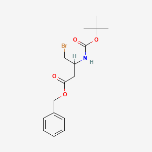 Benzyl 4-bromo-3-[(2-methylpropan-2-yl)oxycarbonylamino]butanoate