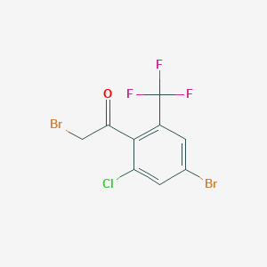 4'-Bromo-2'-chloro-6'-(trifluoromethyl)phenacyl bromide