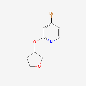 molecular formula C9H10BrNO2 B1371961 4-溴-2-((四氢呋喃-3-基)氧基)吡啶 CAS No. 1142194-55-5